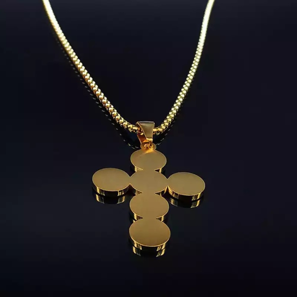 Christian Cross Pendant Chain Necklace - Picture 5 of 12